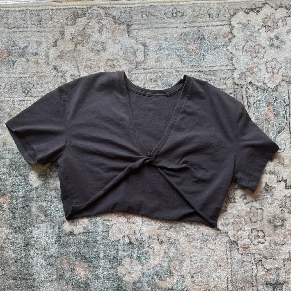 Buffbunny Slouchy Twist Crop - Espresso